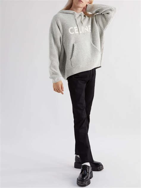 celine hoodie knit|celine homme men's hoodie.